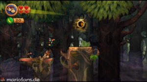 World 5 — Forest — Donkey Kong Country Returns walkthrough screenshot