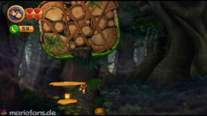 World 5 — Forest — Donkey Kong Country Returns walkthrough screenshot