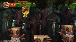 World 5 — Forest — Donkey Kong Country Returns walkthrough screenshot