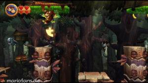 World 5 — Forest — Donkey Kong Country Returns walkthrough screenshot
