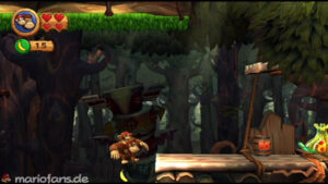 World 5 — Forest — Donkey Kong Country Returns walkthrough screenshot