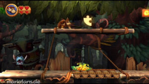 World 5 — Forest — Donkey Kong Country Returns walkthrough screenshot