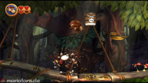 World 5 — Forest — Donkey Kong Country Returns walkthrough screenshot