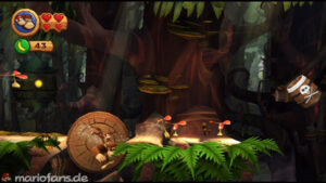 World 5 — Forest — Donkey Kong Country Returns walkthrough screenshot