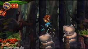 World 5 — Forest — Donkey Kong Country Returns walkthrough screenshot