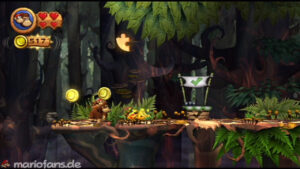 World 5 — Forest — Donkey Kong Country Returns walkthrough screenshot