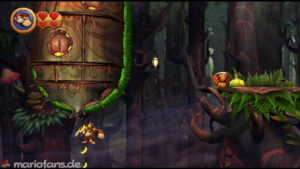 World 5 — Forest — Donkey Kong Country Returns walkthrough screenshot