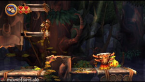 World 5 — Forest — Donkey Kong Country Returns walkthrough screenshot