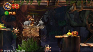World 5 — Forest — Donkey Kong Country Returns walkthrough screenshot