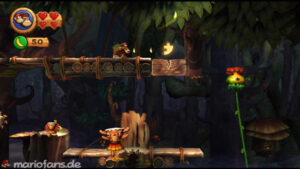 World 5 — Forest — Donkey Kong Country Returns walkthrough screenshot