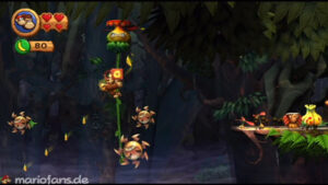 World 5 — Forest — Donkey Kong Country Returns walkthrough screenshot
