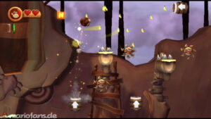 World 6 — Cliff — Donkey Kong Country Returns walkthrough screenshot