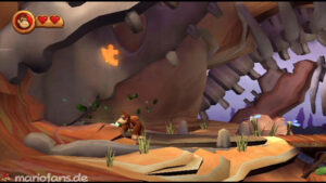 World 6 — Cliff — Donkey Kong Country Returns walkthrough screenshot