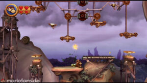 World 6 — Cliff — Donkey Kong Country Returns walkthrough screenshot