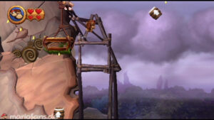 World 6 — Cliff — Donkey Kong Country Returns walkthrough screenshot