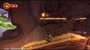 World 6 — Cliff — Donkey Kong Country Returns walkthrough screenshot