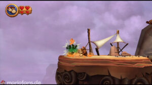 World 6 — Cliff — Donkey Kong Country Returns walkthrough screenshot