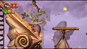 World 6 — Cliff — Donkey Kong Country Returns walkthrough screenshot