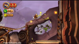 World 6 — Cliff — Donkey Kong Country Returns walkthrough screenshot