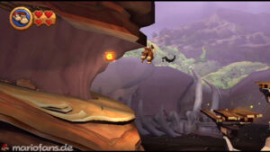 World 6 — Cliff — Donkey Kong Country Returns walkthrough screenshot