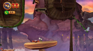 World 6 — Cliff — Donkey Kong Country Returns walkthrough screenshot