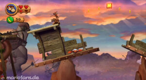 World 6 — Cliff — Donkey Kong Country Returns walkthrough screenshot