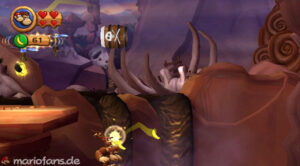 World 6 — Cliff — Donkey Kong Country Returns walkthrough screenshot
