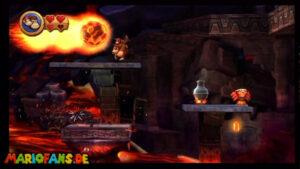World 8 — Volcano — Donkey Kong Country Returns walkthrough screenshot
