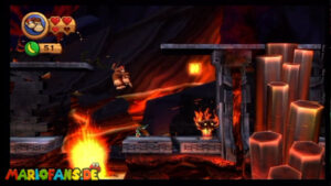 World 8 — Volcano — Donkey Kong Country Returns walkthrough screenshot
