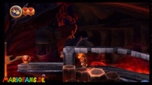 World 8 — Volcano — Donkey Kong Country Returns walkthrough screenshot