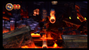 World 8 — Volcano — Donkey Kong Country Returns walkthrough screenshot