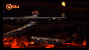 World 8 — Volcano — Donkey Kong Country Returns walkthrough screenshot