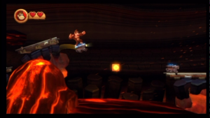 World 8 — Volcano — Donkey Kong Country Returns walkthrough screenshot
