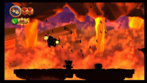 World 8 — Volcano — Donkey Kong Country Returns walkthrough screenshot