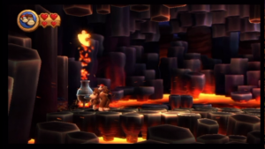 World 8 — Volcano — Donkey Kong Country Returns walkthrough screenshot