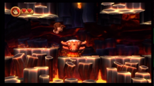 World 8 — Volcano — Donkey Kong Country Returns walkthrough screenshot