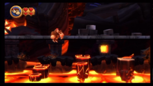 World 8 — Volcano — Donkey Kong Country Returns walkthrough screenshot