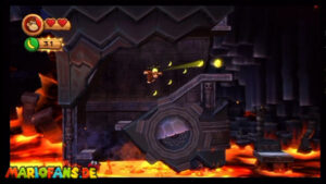 World 8 — Volcano — Donkey Kong Country Returns walkthrough screenshot