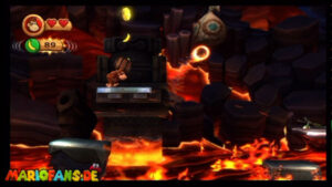 World 8 — Volcano — Donkey Kong Country Returns walkthrough screenshot