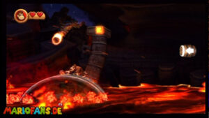 World 8 — Volcano — Donkey Kong Country Returns walkthrough screenshot