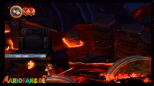 World 8 — Volcano — Donkey Kong Country Returns walkthrough screenshot
