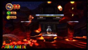 World 8 — Volcano — Donkey Kong Country Returns walkthrough screenshot