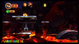 World 8 — Volcano — Donkey Kong Country Returns walkthrough screenshot