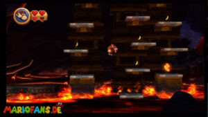 World 8 — Volcano — Donkey Kong Country Returns walkthrough screenshot