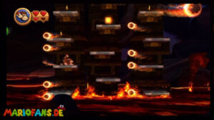 World 8 — Volcano — Donkey Kong Country Returns walkthrough screenshot