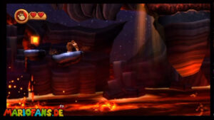 World 8 — Volcano — Donkey Kong Country Returns walkthrough screenshot