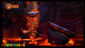 World 8 — Volcano — Donkey Kong Country Returns walkthrough screenshot