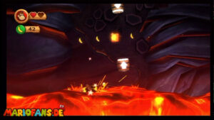 World 8 — Volcano — Donkey Kong Country Returns walkthrough screenshot