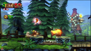 Autumn Heights — Donkey Kong Country: Tropical Freeze walkthrough screenshot