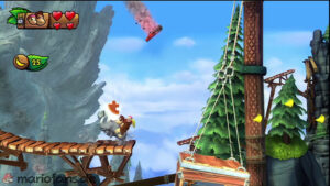Autumn Heights — Donkey Kong Country: Tropical Freeze walkthrough screenshot